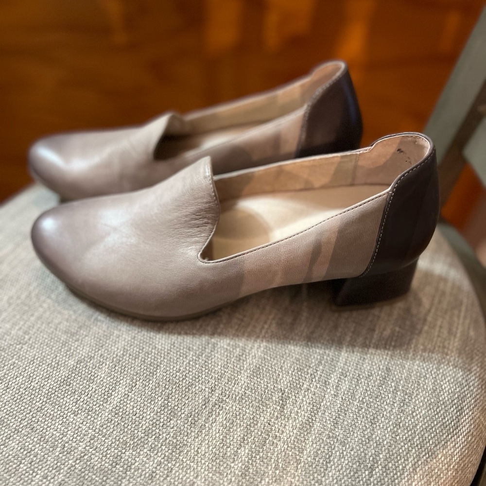 Dansko Women's Two-Tone Heels - Brown and Tan size 40
